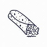 Burrito Outline Food Mexican Icon Iconfinder Editor Open Icons sketch template