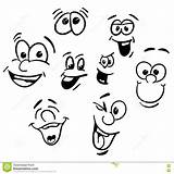 Happy Faces Face Drawing Cartoon Excited Smiling Getdrawings sketch template