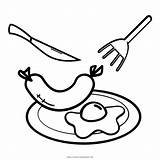 Coloring Pages Breakfast Egg Fried Printable Color Popular Getcolorings Coloringhome sketch template