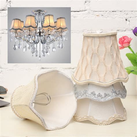 lighting accessories vintage small lace lamp shades textured fabric