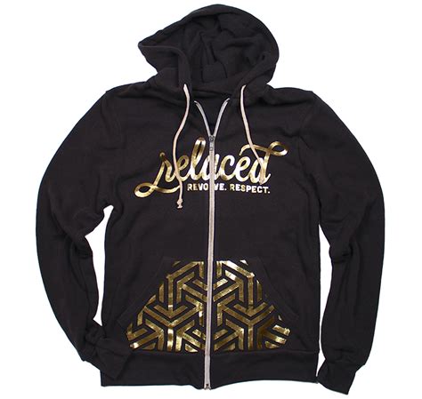 classic hoodie blackgold relaced
