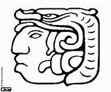 Mayas Mayan Estela Sacerdote Glyphs Imperio Stela Maia Priester Stele Antiguos Calendario sketch template