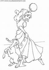Esmeralda Jorobado Quasimodo Danse Paginas Bossu sketch template