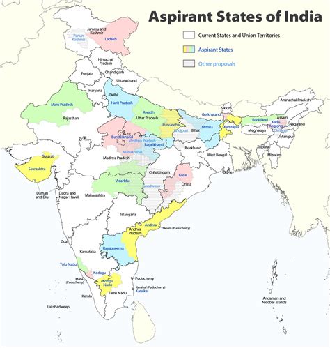 regions  india      independent states   country