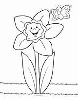 Daffodil Coloring Pages Daffodils Kids Sheets Colouring Printable Drawing Preschool Flower Color Spring Crafts Theeducationcenter Getdrawings Pencil sketch template
