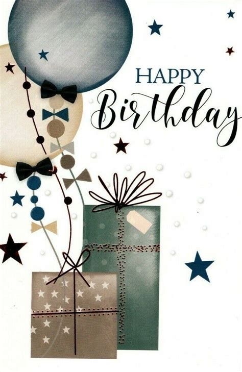 open male birthday card happy birthday  simon elvin  pp ebay