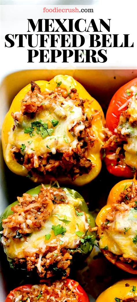 so easy the best mexican stuffed bell peppers easy