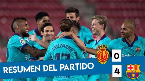 mallorca  barcelona   resumen  goles goals  highlights