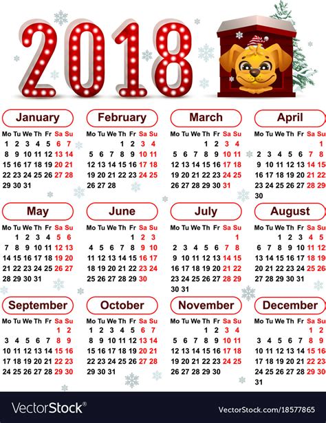 Chinese Calendar 2018