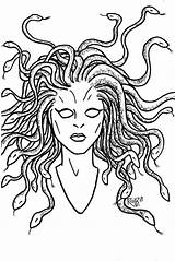 Medusa Coloring Pages Mythology Drawing Printable Color Drawings Designlooter Popular Getcolorings Head Getdrawings 55kb sketch template