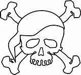 Skull Coloring Bones Pages Crossbones Halloween Pirate Printable Kids Scary Drawing Color Sheets Flag Jolly Roger Filminspector Pirates Printables Clip sketch template