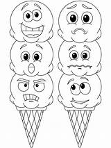 Cream Ice Emotions Kids Coloring Colouring Printable Search Emotion Troubleshooting Instructions Information Find Printables sketch template