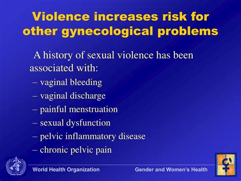 ppt gender based violence prevalence and health consequences