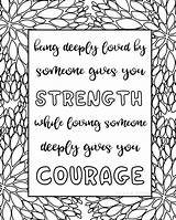 Coloring Courage sketch template