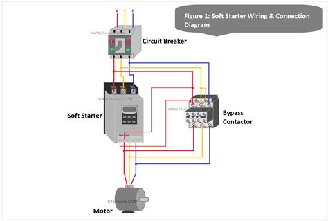 soft starter wiring diagram  connection procedure etechnog