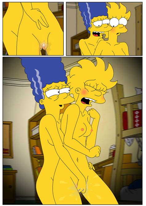 marge and lisa simpsons go lesbian