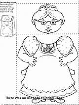 Coloring Old Lady Fly Pages Getcolorings Printable Swallowed Who sketch template