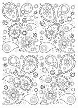 Paisley Coloring Adult Pages Pattern Patterns Adults Drawing Print Color Mandala Beautiful Oriental Coloriage Motifs Easy 1001 Colorier Harmonious Dessin sketch template