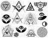 Masonic Freemason Illuminati Symbols Iluminati Egyptian Horus Olho Ideias Anubis Símbolos Tatuajes Logodix Compass Marquesantattoos Maçonaria Terceiro Masónicos sketch template