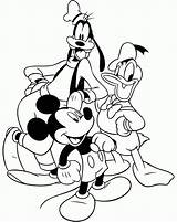 Coloring Friends Mickey Pages Mouse Popular sketch template