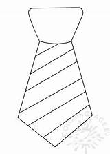 Tie Template Neck Stripes Coloringpage Coloring Necktie sketch template