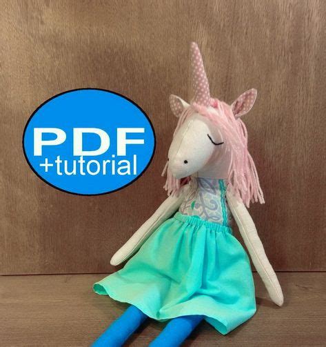 unicorn sewing pattern tutorial  stuffed unicorn pattern diy