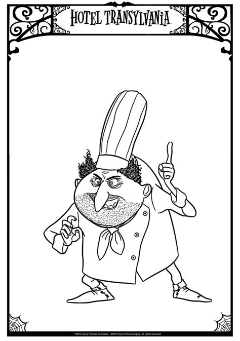 hotel transylvania coloring pages     hotel