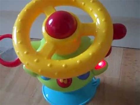 elc steering wheel high chair toy review youtube