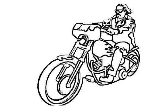 printable motorcycle coloring pages  kids
