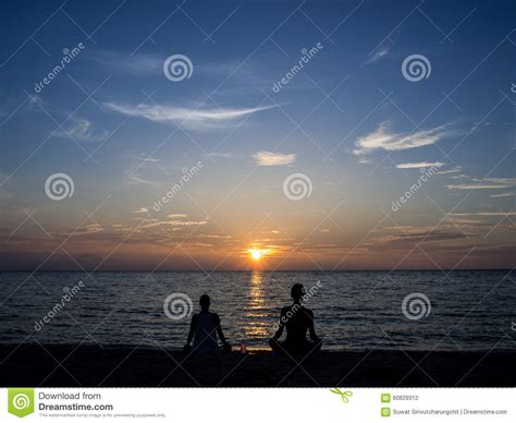 Sun Set At Mae Haad Beach Editorial Photography Image