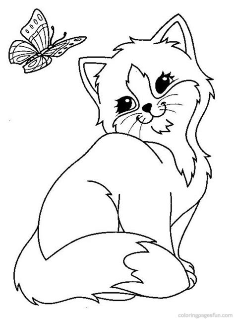 cats  kitten coloring pages  kids pinterest cat