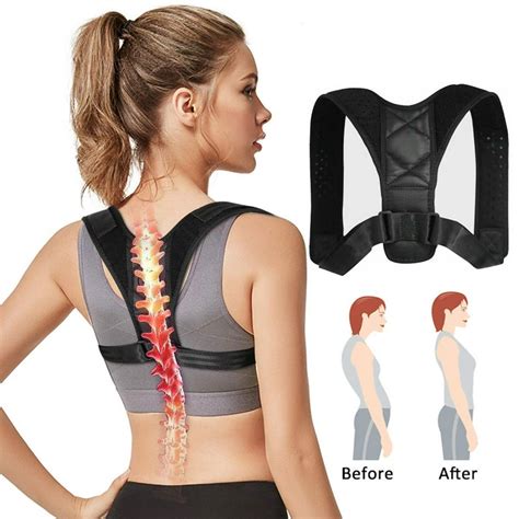 adjustable posture corrector  shoulder support correct brace belt