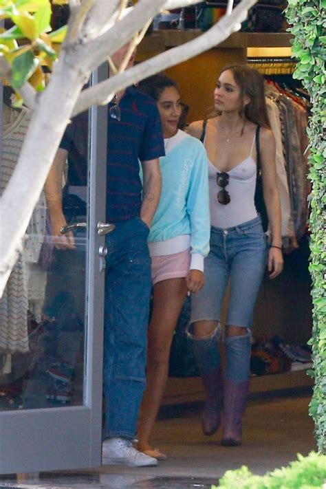 Lily Rose Depp In A Tight White Tank Top The Fappening Leaked Photos