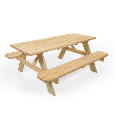 Wooden Picnic Tables Home Depot Lifetime Resin Outdoor Almond 44 In