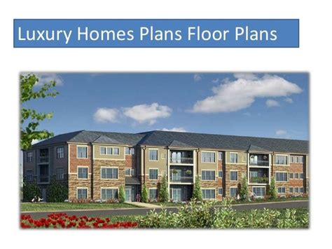 luxury homes plans floor plans