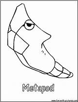 Coloring Pages Metapod Pokemon Caterpie Colouring Printable Print Pokémon Getcolorings Kids Fun Lps Getdrawings sketch template