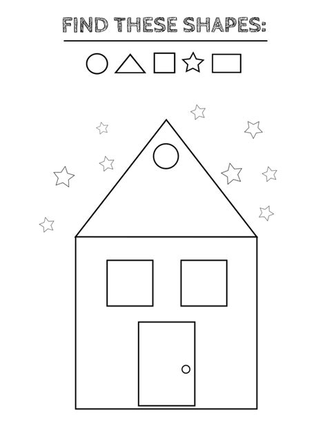 printable shapes worksheets  toddlers  preschoolers shapes