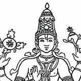 Vishnu Shiva Designlooter sketch template