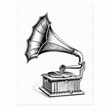Record Player Drawing Clipartmag sketch template