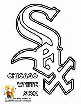 Coloring Pages Sox Chicago Logo Mlb Baseball Printable Blackhawks Bears Red Kids Color Dodgers Book Boston League Boys Teams Angeles sketch template