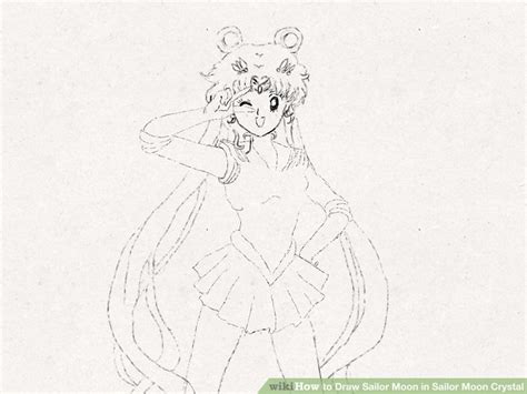 How To Draw Sailor Moon In Sailor Moon Crystal 13 Steps