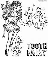 Tooth Fairy Coloring Pages Toothfairy Print sketch template