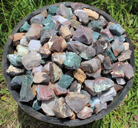 fancy jasper rough natural stones choose ounces  lb bulk wholesale