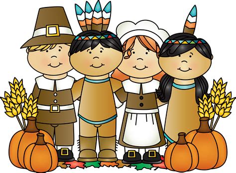 pilgrims and indians thanksgiving clip art thanksgiving art