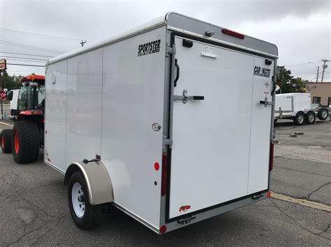 enclosed cargo trailer  white ramp rons toy shop