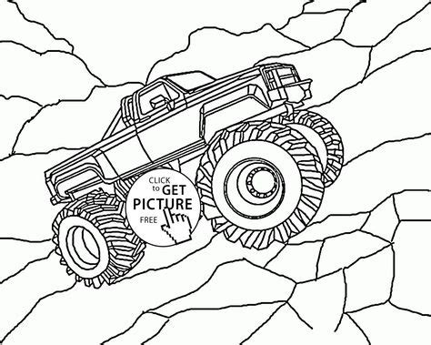 large monster truck coloring page  kids transportation coloring