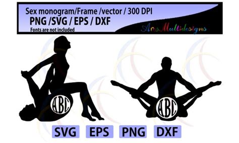 Sex Monogram Frames Svg Cut File Sex Svg Monogram Frames Svg Dxf