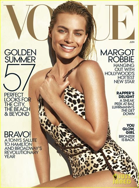 Margot Robbie Wears A Sexy Swimsuit For Vogue June Cover Photo