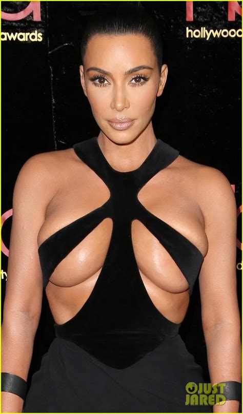 full sized photo of kim kardashian wears super sexy dress hollywood