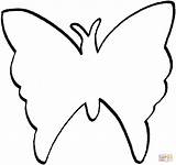Butterfly Coloring Outline Para Pages Animal Supercoloring sketch template
